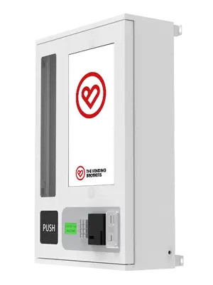 Warenautomat SlimTouch Mini Pro von The Vending Brothers Seitliche Ansicht