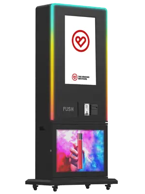 Warenautomat SmartTouch Pro Tower von The Vending Brothers Seitliche Ansicht