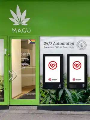 Warenautomat SmartTouch von The Vending Brothers installiert in einem Bahnhof