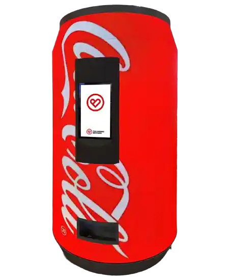 Warenautomat CoolTouch LED 360 - Werbeautomat im Dosendesign mit 360&deg; Curved LED Screen