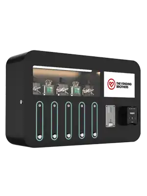 Warenautomat SlimTouch Parfum Pro von The Vending Brothers Seitliche Ansicht