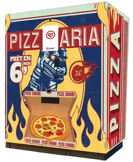 Pizzaautomat TVB - Frische Pizza 24/7 mit 300&deg;C Ofen und K&uuml;hlung bis -18&deg;C
