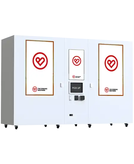 Warenautomat CoolTouch S02+ – 2 × 55 Zoll und 1 × 32 Zoll Touchscreen mit 144 Produktslots