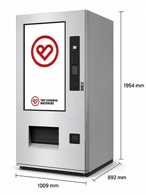 Warenautomat CoolTouch SVM von The Vending Brothers Bild mit Abmessungen