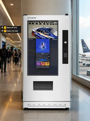 Warenautomat CoolTouch SVM von The Vending Brothers am Flughafen
