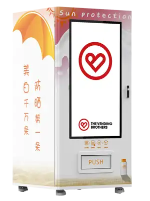 Warenautomat CoolTouch T1 von The Vending Brothers Seitliche Ansicht