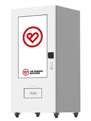 Warenautomat CoolTouch T1 von The Vending Brothers seitliche Perspektive