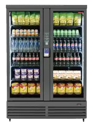 Warenautomat Smart Fridge Ultra von The Vending Brothers Frontansicht
