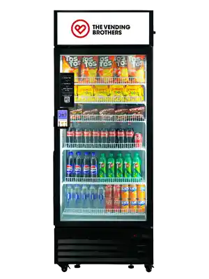 Warenautomat Smart Fridge Max von The Vending Brothers Frontansicht