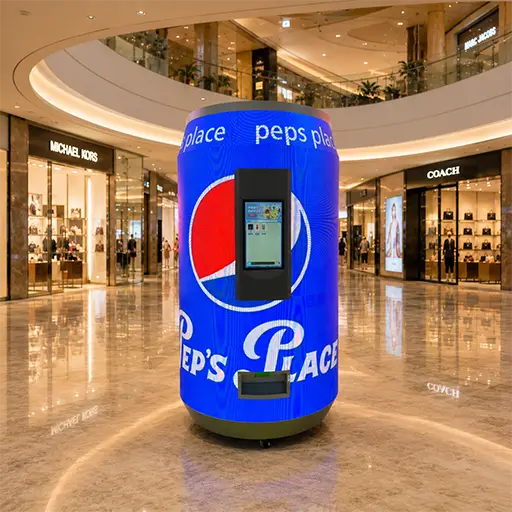 LED 360 DOOH Werbung Automat von The Vending Brothers